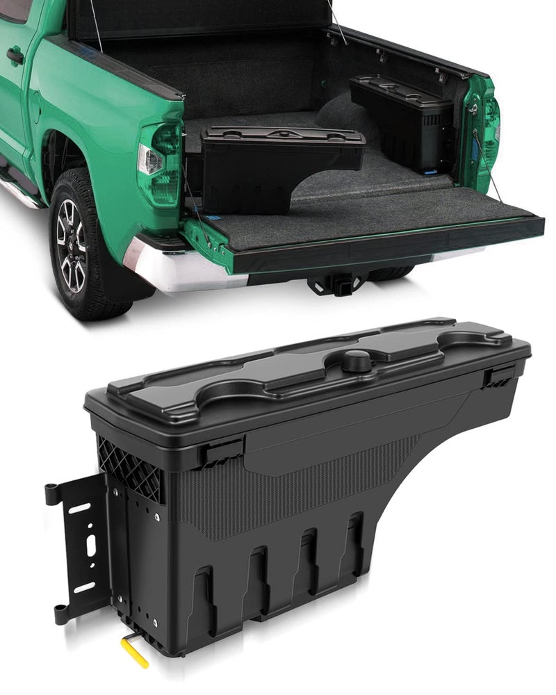 SCITOO صندوق أدوات SCITOO | يناسب فورد F-150 2015-2022 | صندوق تخزين سرير الشاحنة، الجانب الأيسر للسائق - Image 1