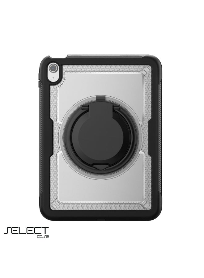 Select " Shockproof iPad Case – Kid-Safe Design Compatible with iPad 9th Generation (10.2-inch), in Transparent. Features Thermoline Technology, 360° Rotatable, equipped with a Foldable Kickstand for easy viewing and use." - Image 1