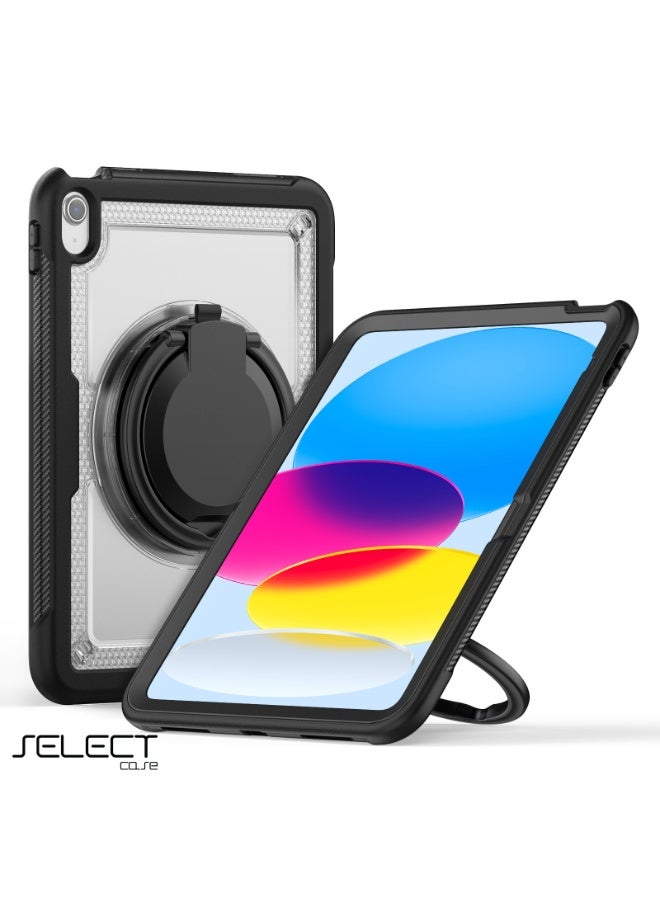 Select " Shockproof iPad Case – Kid-Safe Design Compatible with iPad 9th Generation (10.2-inch), in Transparent. Features Thermoline Technology, 360° Rotatable, equipped with a Foldable Kickstand for easy viewing and use." - Image 2