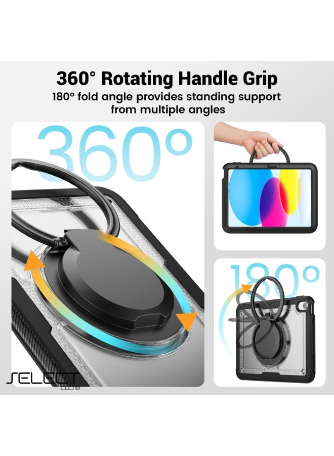 Select " Shockproof iPad Case – Kid-Safe Design Compatible with iPad 9th Generation (10.2-inch), in Transparent. Features Thermoline Technology, 360° Rotatable, equipped with a Foldable Kickstand for easy viewing and use." - Image 5
