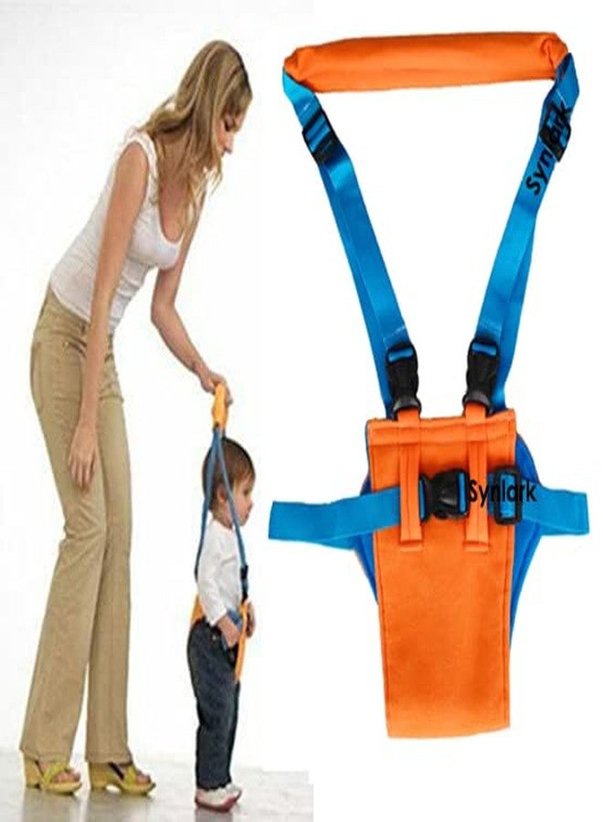 Synlark® Baby Walking Harness, Handheld Kids Walker Helper, Toddler Infant Walker Harness Assistant Belt, Help Baby Walk (Orange) - Image 1