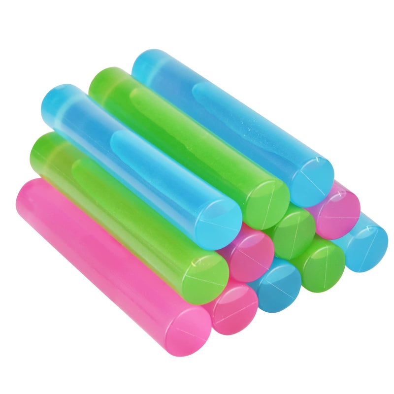 VOGVOG 12 Pack Reusable Ice Cubes For Drinks  Quick Freeze Reusable Water Bottle Ice Stick Bpa Free  Washable Plastic Ice Cubes For Whiskey  Wine  Coffee (Multicolor) - Image 1