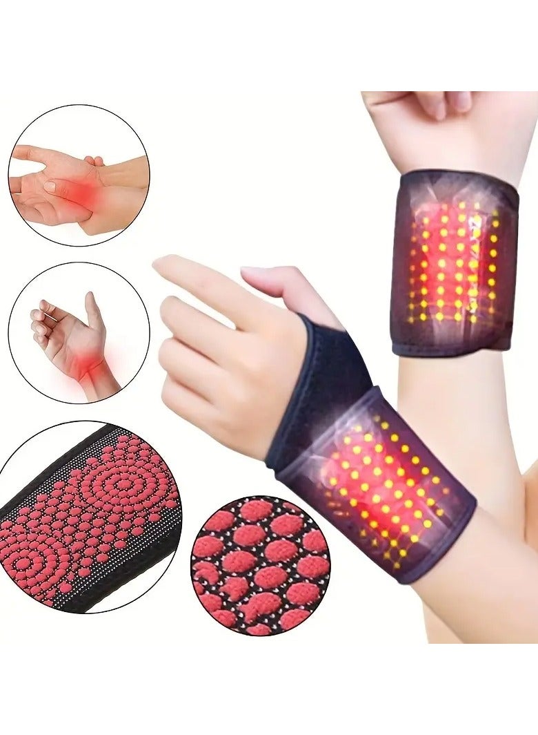 Goolsky Magnetic Wrist Support Brace with Self-Heating Technology - Hand Washable Cloth Wristband for Pain Relief and Relaxation - Image 1