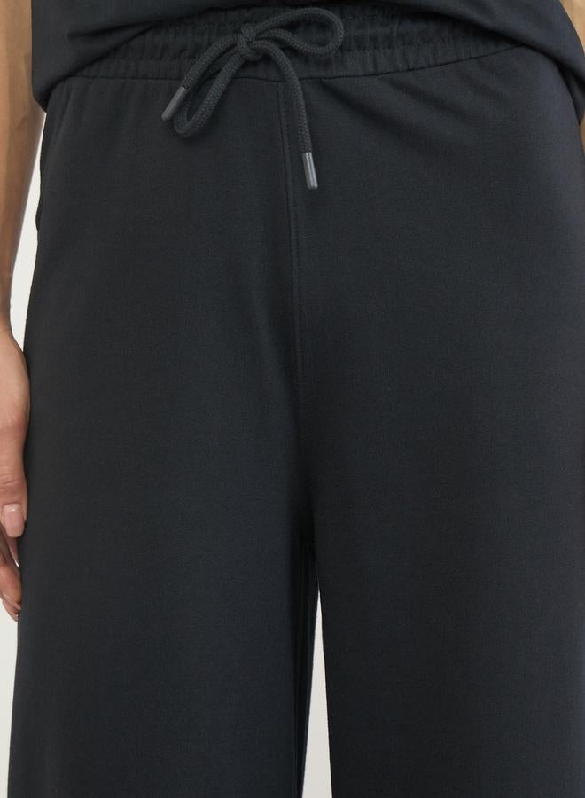 Styli Black Cotton Longline T-Shirt and Pants Set - Image 5