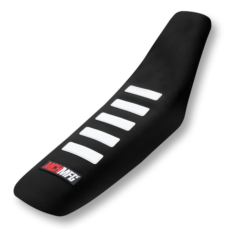 MCHMFG Motorcycle Universal Seat Cover NonSlip Rubber Striped Gripper Soft Stamp for CRF WR WRF RMZ YZF SXF EXC EXC XC SX CR KLX Dirt Pit Bike Motocross Off Road Motorbike Black