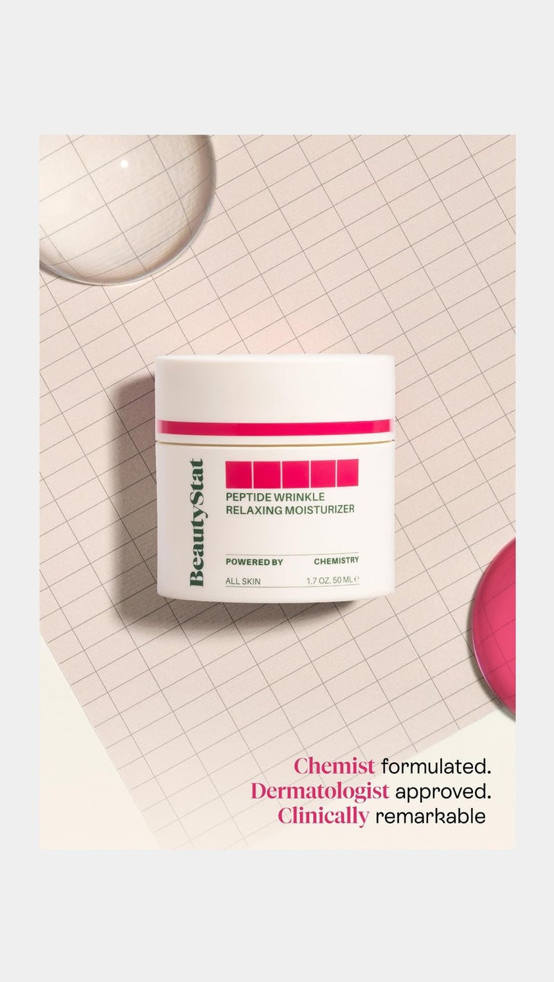 BeautyStat Cosmetics Women's Peptide Wrinkle Relaxing Moisturizer, multicoloured, 1.7 Ounce - Image 3