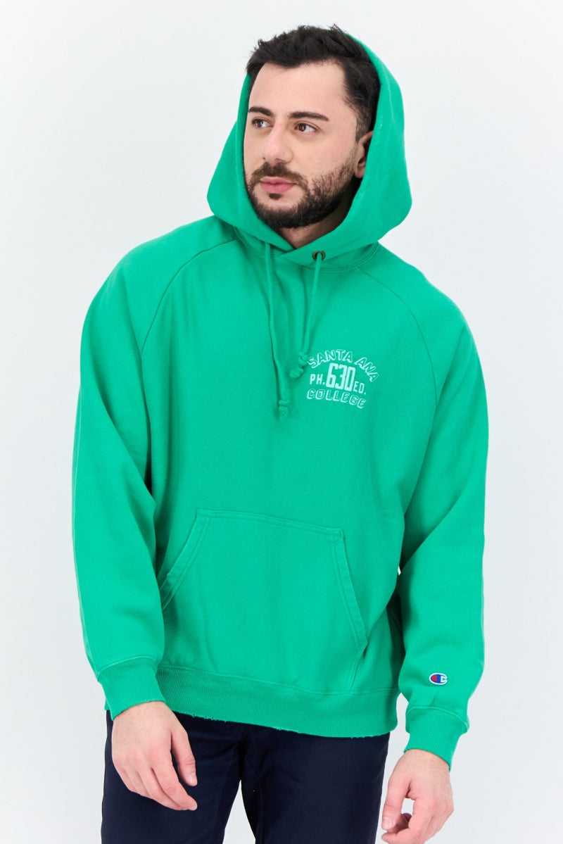 Champion Men Sportswear Fit Long Sleeve Outdoor Sweatshirts, Green  - Image 1