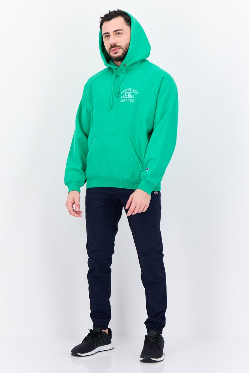Champion Men Sportswear Fit Long Sleeve Outdoor Sweatshirts, Green  - Image 4
