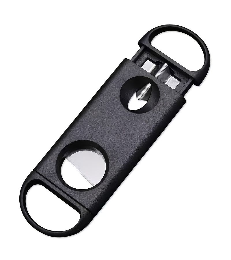 5pcs Plastic 2 In 1 V Slot Cigar Cutter With Scissors Clean Cut Portable Gift - Image 5