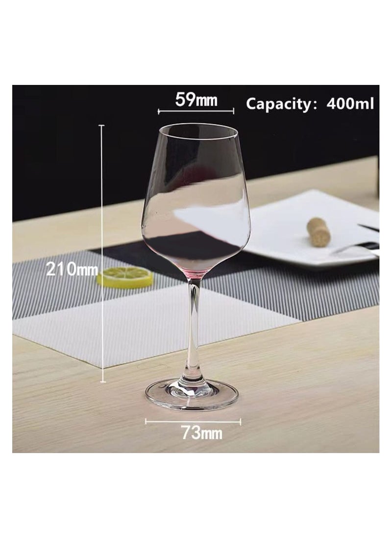 Generic Wine Decanter Aerator with 2 Stemmed Glasses Crystal Glass Wine Carafe  - Image 3