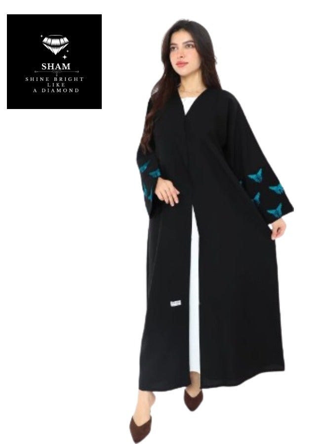 Sham 2 Pieces Hearts Abaya And Butterfly Abaya - Image 3