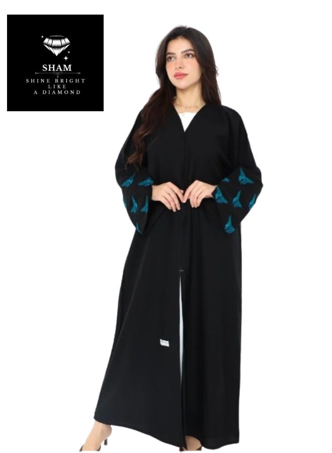 Sham 2 Pieces Hearts Abaya And Butterfly Abaya - Image 2