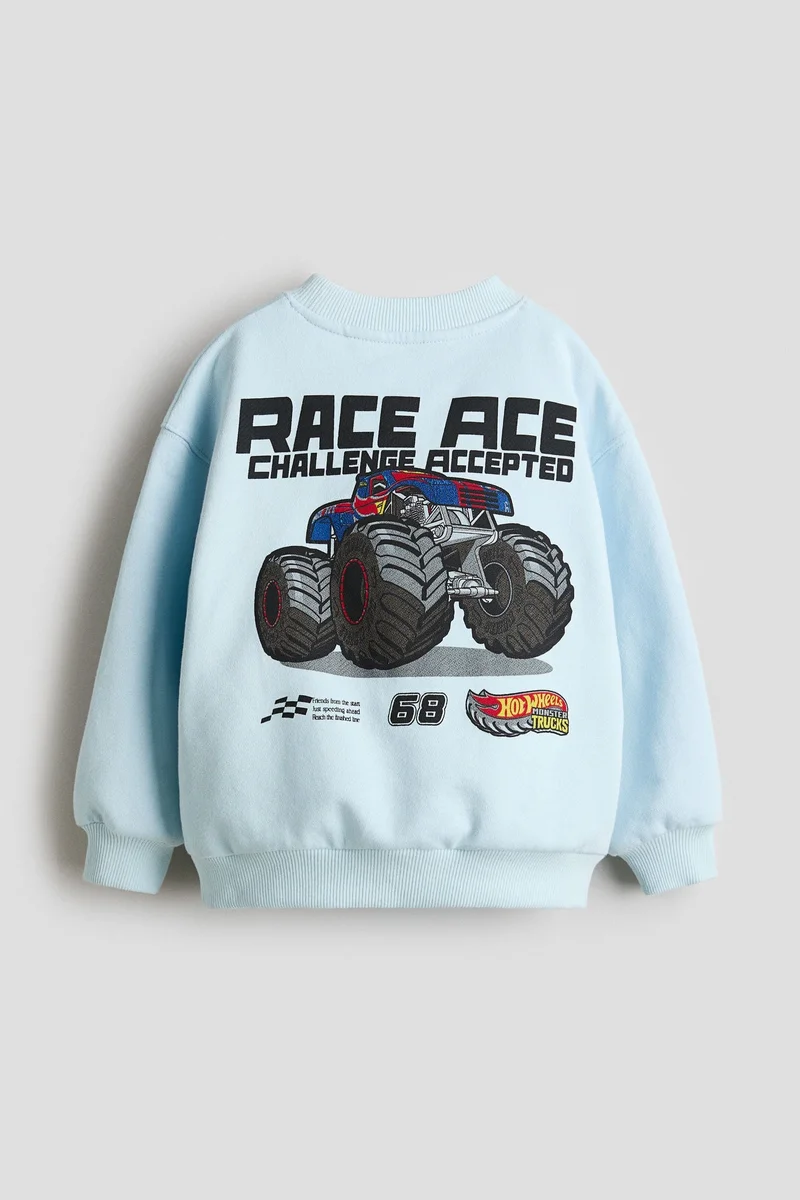H&M 2-piece printed sweatshirt set