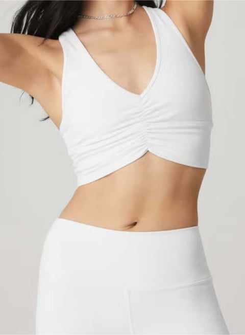 yoga V-neck tight vest sports fitness high intensity running beautiful back yoga wear