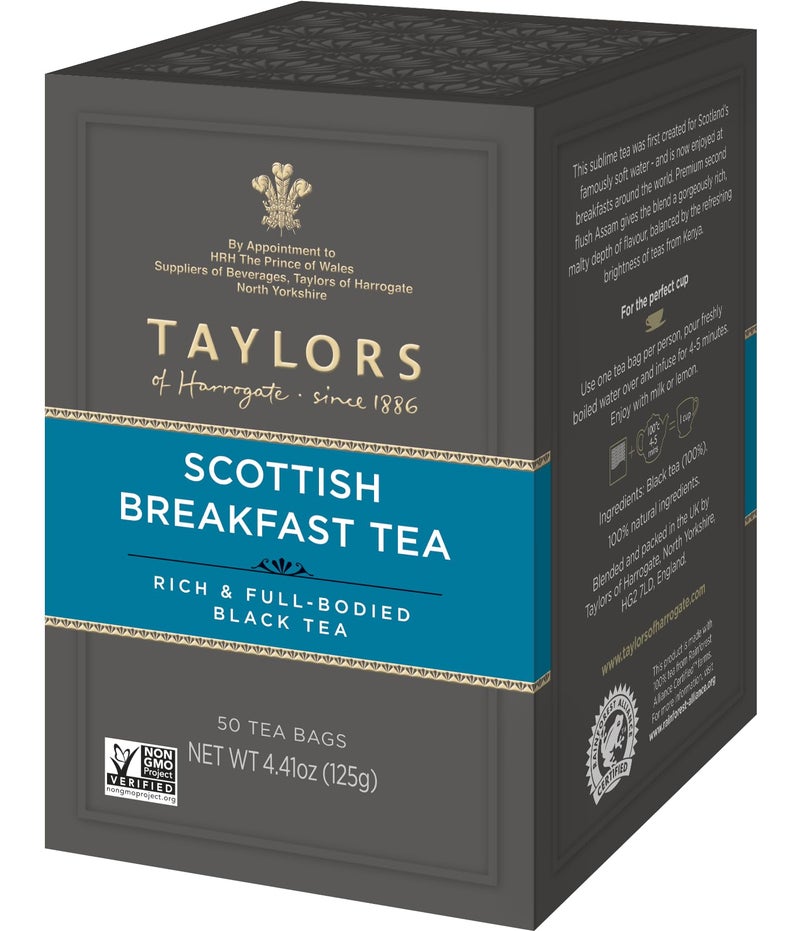 Taylors of Harrogate Scottish Breakfast, 50 Teabags - Image 1
