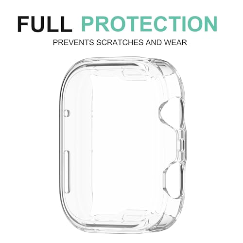 Wisely Protective Case Cover Compatible with Huawei Watch Fit 4 / Fit4 Pro SmartWatch Full Screen Protector Soft Case HD Clear, Transparent - Image 4