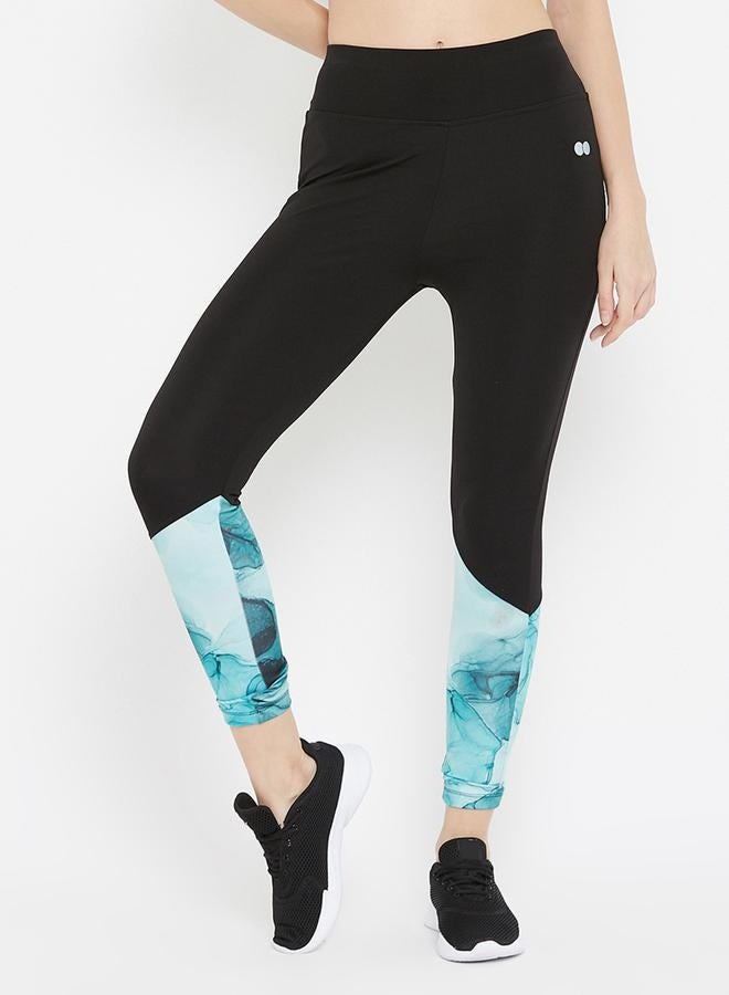 Clovia Clovia Marble Print Elastic Waistband Tights  - Image 2