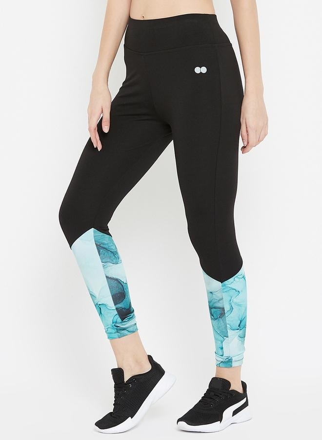 Clovia Clovia Marble Print Elastic Waistband Tights  - Image 3