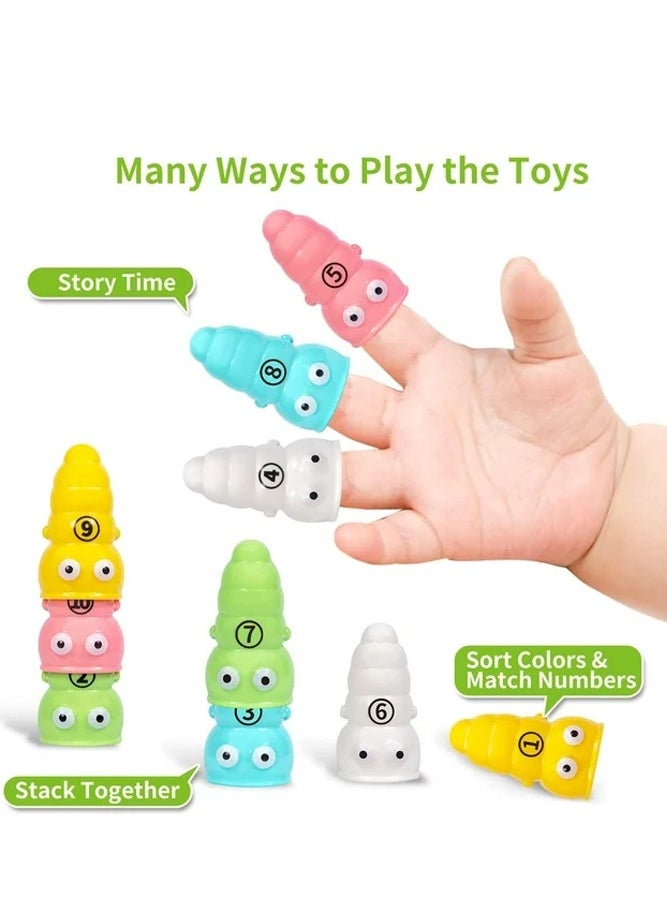 Baby Apple Puzzle Color Number Matching Game - Wooden Sorting and Stacking Toy for Toddler Boys and Girls, Shape Sorter with Color Recognition, a Perfect Learning Puzzle Gift