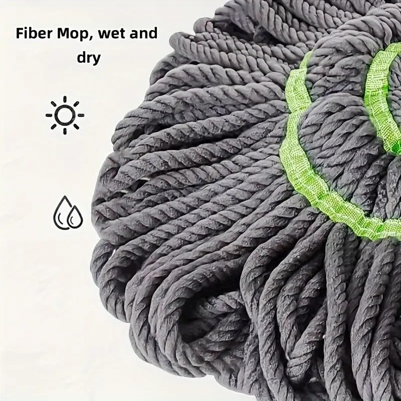 Flygon Self Wringing Mop Microfiber Twist Mop for Floor Cleaning String Wet Floor Mop with Wringer Long Handled for Hardwood Vinyl Tile Commercial Household CleanSafe on All Floor Types - Image 3