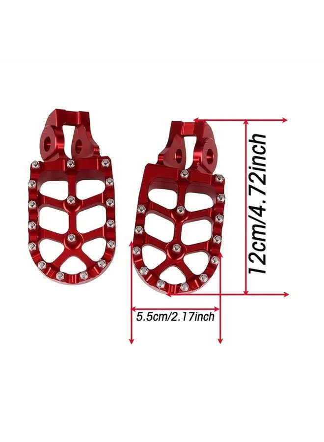 Red Aluminum Alloy Foot Pegs For KTM SX EXC XCW 85 530 2018 2023 Motorcycle - Image 2