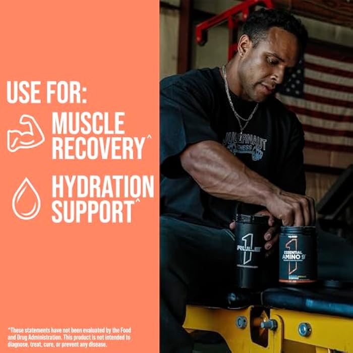 Rule 1 Proteins Rule 1 Essential Amino 9 – Recovery & Hydration Support with 7.5g of Essential Amino Acids + Electrolytes (30 Servings, Peach Mango) - Image 4