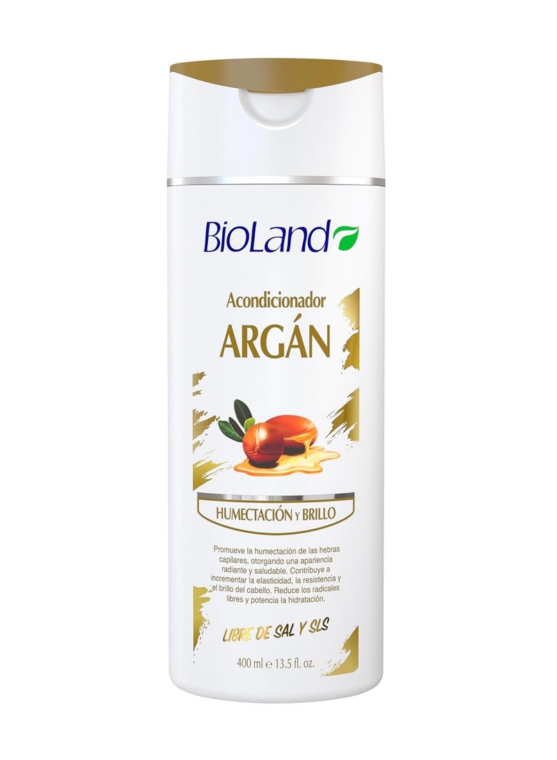Bioland Argan Conditioner - Nourishing & Revitalizing Conditioner for Treated & Dry Hair - 13.53 fl oz (400mL)  - Image 1