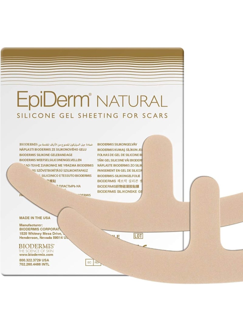 PROSIL Biodermis Epiderm Mastopexy (1 Pair) (Natural) Silicone Scar Sheets - Image 1