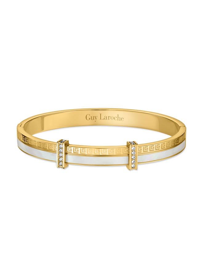 Guy Laroche Kim Yellow Gold Plated Stainless Steel Bangle for Women - Image 3