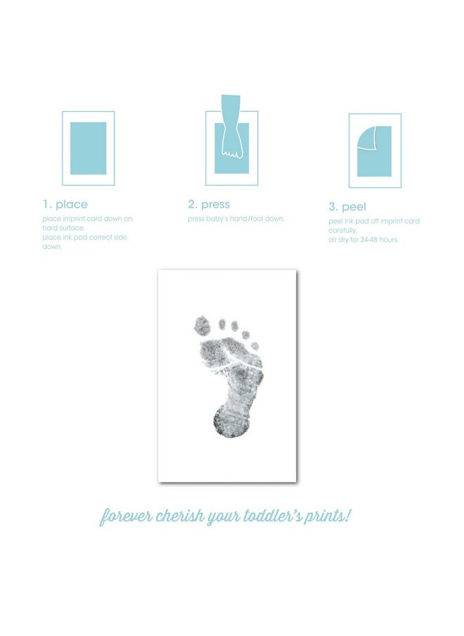 pearhead Babyprints Double-Sided Christmas Photo Ornament With Clean Touch Ink Pad, Baby'S First Christmas Holiday Keepsake Ornament, Newborn Handprint Or Footprint Kit, 2 Sided, Red  - Image 4
