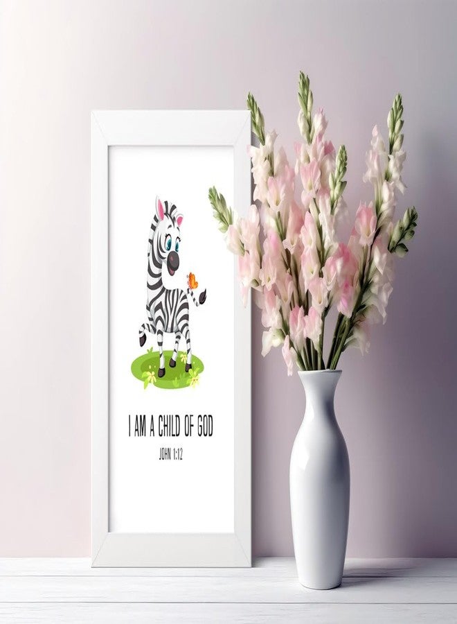 Elben Creatives -I am a child of God - John 1:12 Children Bible Verses Frames/Christian Gift for Children - Image 4