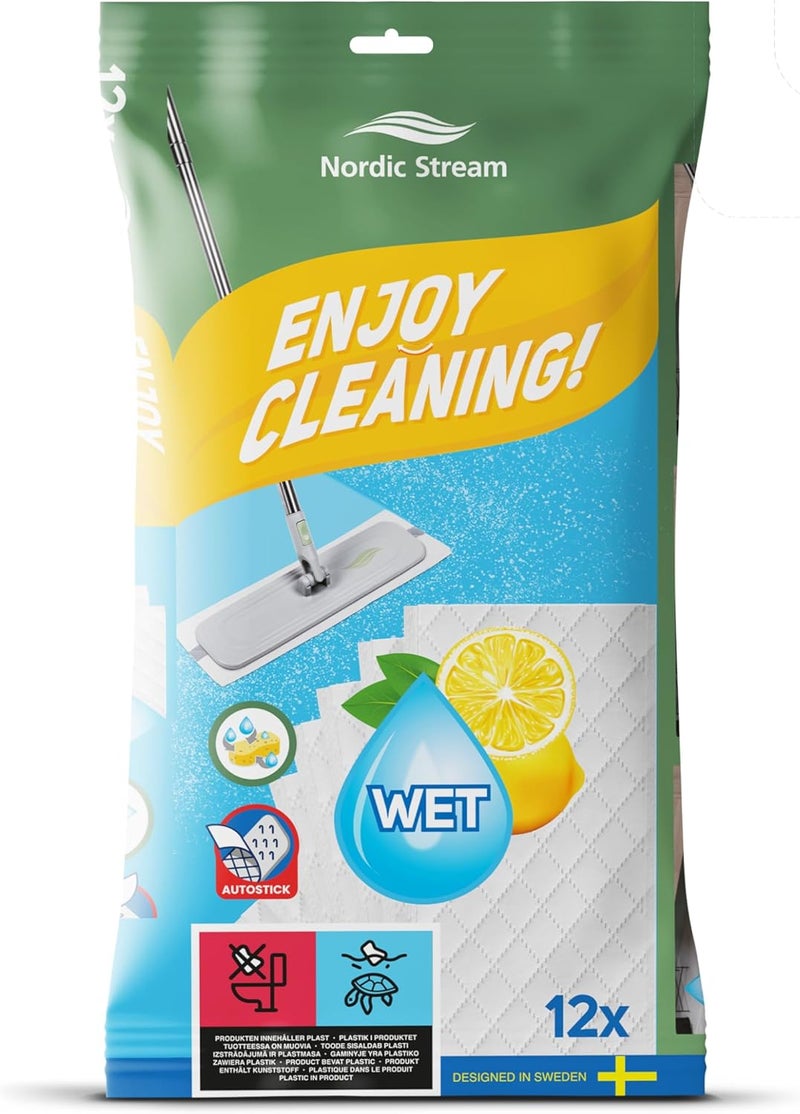 Nordic Stream نورديك ستريم، إعادة تعبئة مناديل مبللة ستريمي 1x12 قطعة - Image 1