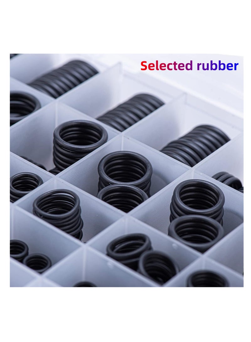 NOVOLAN Rubber O-Rings Assortment Kit - 740 Pieces in a Storage Box - 24 Different Sizes - Ideal for Plumbing, Faucets, Auto Repairs, Machinery Connections - Durable Nitrile Rubber Black Gaskets  - Image 4