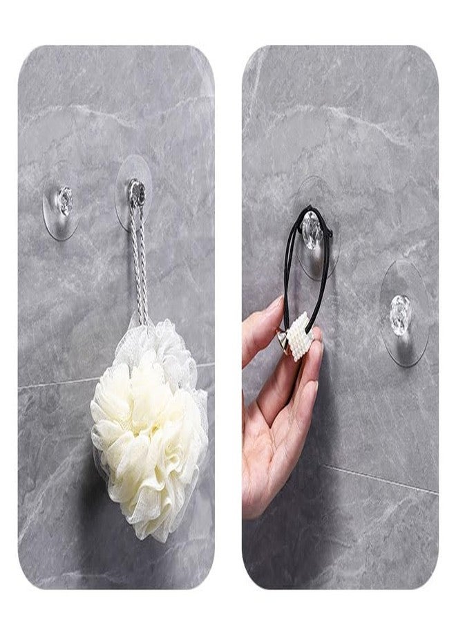 OZKET Cabinet Drawer Knobs, Diamond Crystal Shaped Pulls Handles for Wardrobe Cupboard Drill Free Self-Stick Push Helper,Transparent Auxiliary Handle (10pice) - Image 4
