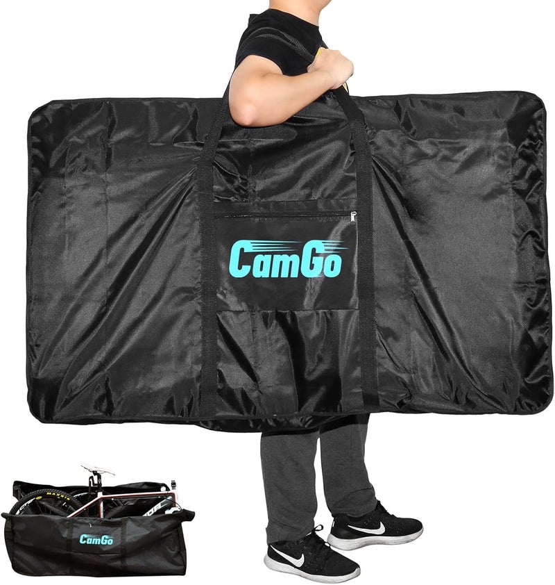 CamGo 26 Inch Folding Bike Transport Bag - Waterproof Bicycle Travel Case Carrier Bag for Train Air Travel - Image 2