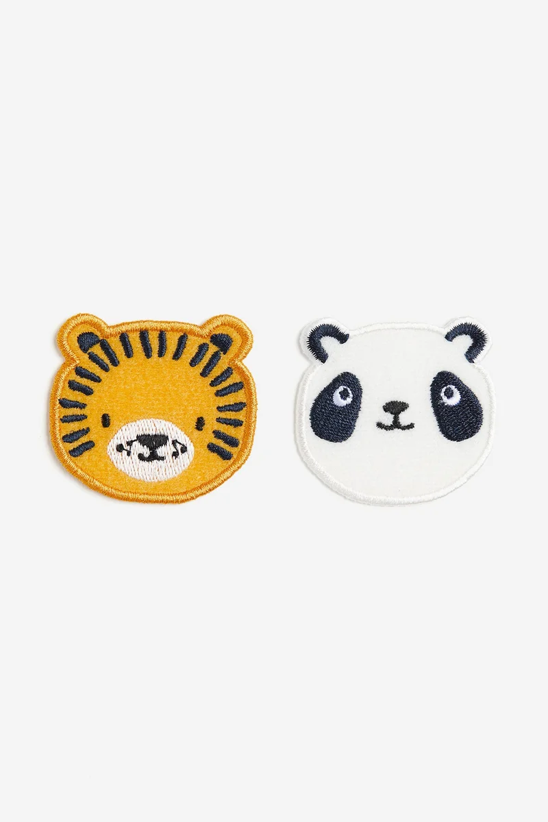 H&M 2-pack animal-shaped repair patches