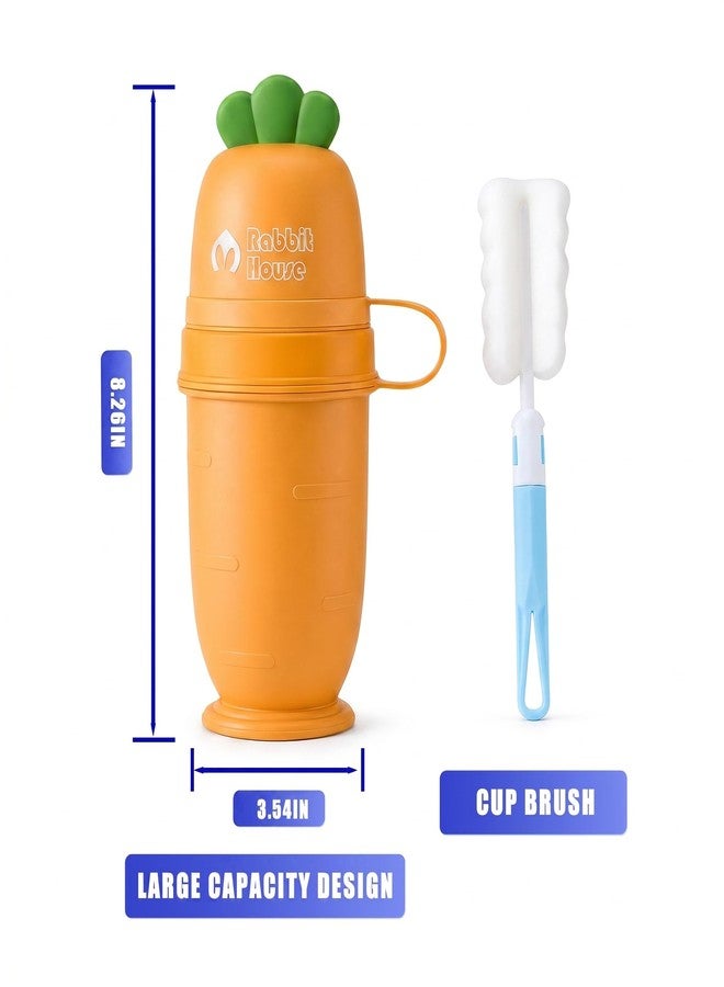 Nicoc Cute Potty Training Toilet for Toddlers Boys and Girls, Portable Urinal with Clean Brush, Emergency Toilet Pee Bottle Pee Cup for Toddler Car Travel, Camping, Outside (Lemon Yellow) - Image 2