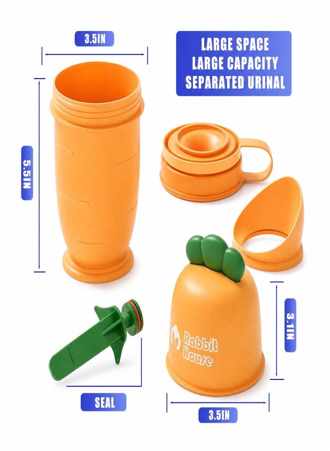 Nicoc Cute Potty Training Toilet for Toddlers Boys and Girls, Portable Urinal with Clean Brush, Emergency Toilet Pee Bottle Pee Cup for Toddler Car Travel, Camping, Outside (Lemon Yellow) - Image 3