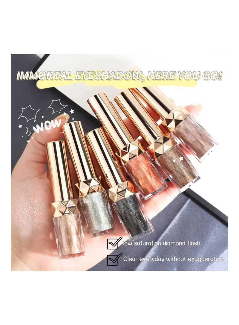 SYOSI Diamond Shimmer Eyeshadow Long Lasting Lightweight Metals Gloss Sparkling Quick-Drying Eye shadow - Image 3
