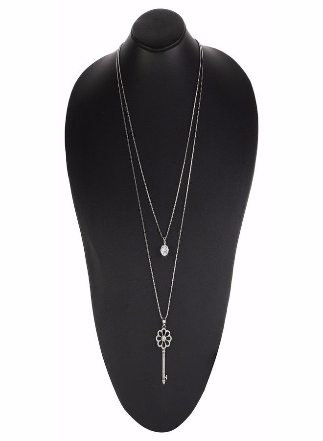 Efulgenz Women's Traditional Crystal Pendant Necklace (Style 6) - Image 3