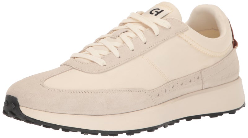 COLE HAAN حذاء كول هان للرجال غراند كروس كورت ميدتاون، عاجي/أبيض بصري/أسود، 44 EU - Image 1