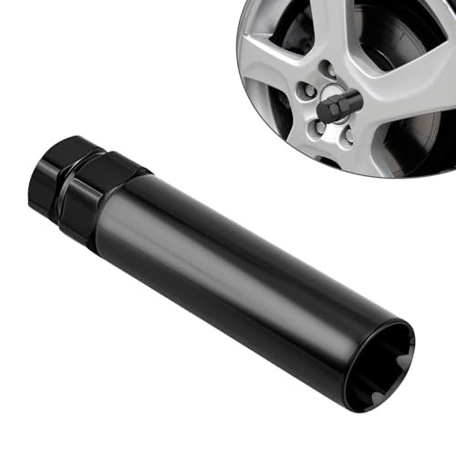 vvag 7 Spline Lug Nut Socket,Wheel Lock Key Removal Tool,Replacement for Aftermarket 7Spline Lug Nuts for 19 mm (3/4 Inch) & 21 mm (13/16 Inch) Hex Socket Wrench (7 Spline) - Image 1