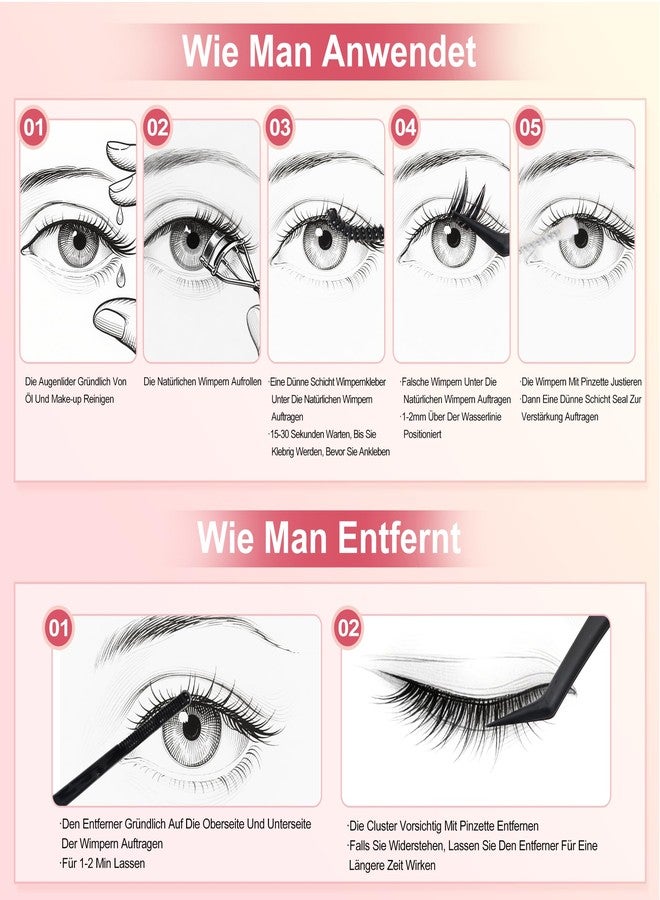 FayJoo Eyelash Adhesive Long Lasting Up to 5 Days, Strong & Flexible Hold Glue for Eyelash Extensions, Hypoallergenic, Waterproof & Quick-Dry, 2 in 1 Bond & Seal for Lash Cluster(5ml*2), White/Clear - Image 3