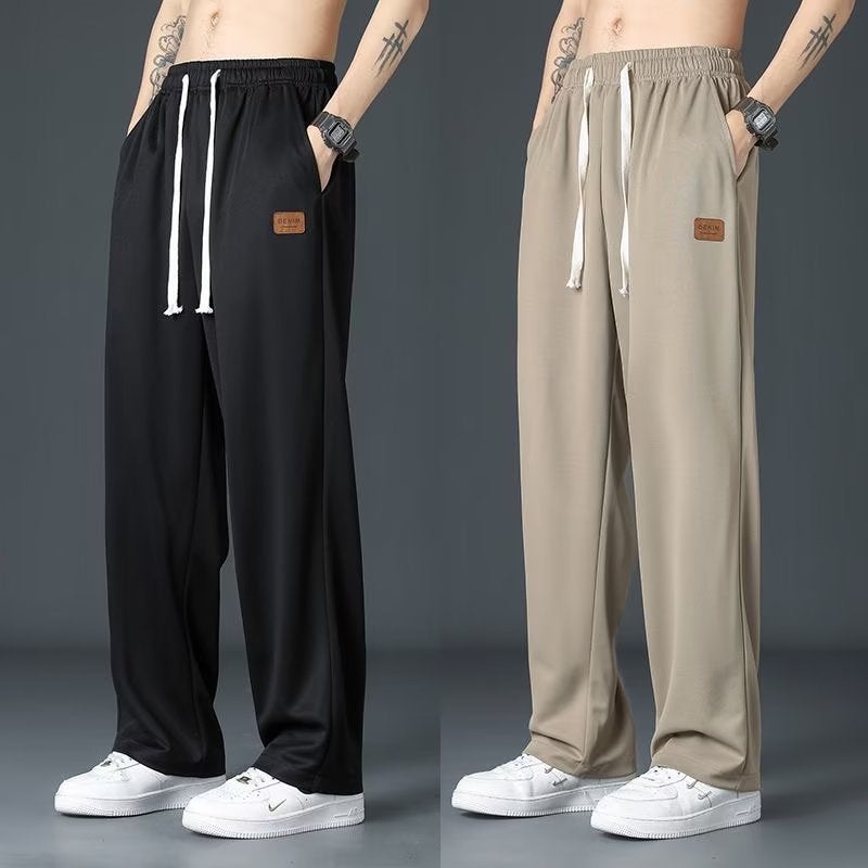 Men'S Pants All-Matching Trousers Men'S Sports Loose Straight Wide-Leg Casual Pants Sweatpants Boys 2024 - Image 4