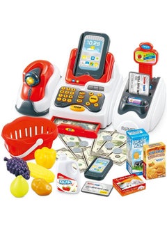 Prime Deals Exclusive Plastic Cash Register with Checkout Scanner, Fruit Card Reader, Credit Card Machine, Play Money and Food Shopping Play Set for Kids, Multicolour - pzsku/ZD116DF0B9752D9C776BDZ/45/_/1737806506/6a81a0a0-4e25-4837-94e9-850422e937bc