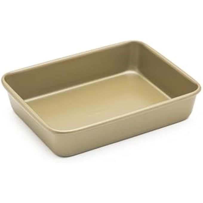 BERGNER Carbon Steel Bakeright Pro Rectangle Roaster Pan 22 Cm Length X 17 Cm Width X 44 Cm Height Tan - Image 1