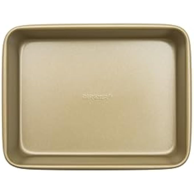 BERGNER Carbon Steel Bakeright Pro Rectangle Roaster Pan 22 Cm Length X 17 Cm Width X 44 Cm Height Tan - Image 3