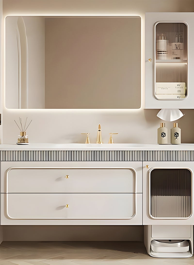 Taimi Wall Mirror 70x50cm - Elegant Design Mirror with 3-Light Levels- Makeup Mirror for Dressing Room, Living Room, Console and Enterway - Image 3