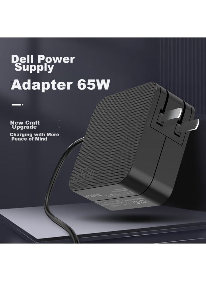 Elei Dell Type-c Original Laptop Power Adapter Charger Cable, 65w 20v3.25a, Compact Portable Gallium Nitride - Image 2