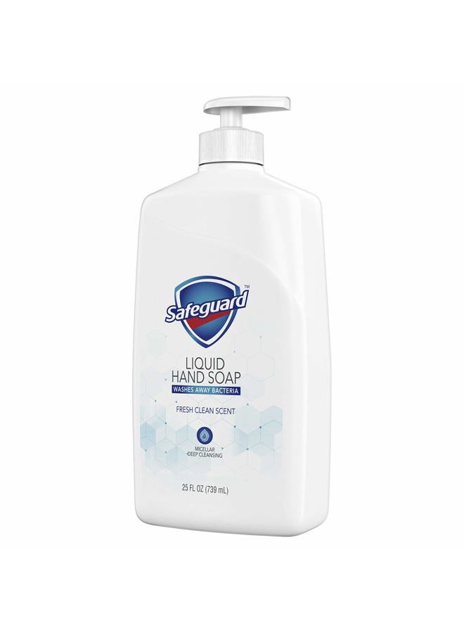 Safeguard Liquid Hand Soap, Micellar Deep Cleansing, Fresh Clean Scent | Washes Away Bacteria - 25 Ounce Bottle (Pack of 1) - Image 5